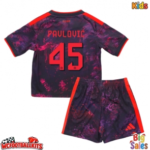 Bayern Munich Aleksandar Pavlovic #45 Replica Third Stadium Kit for Kids 2026-27 Short Sleeve (+ pants)